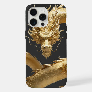 Gouden Chinese Draak Kunst | Mythisch Wezen Fant iPhone 15 Pro Max Case