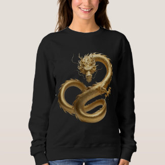 Gouden Chinese Draak Kunst | Mythisch Wezen Fant Trui