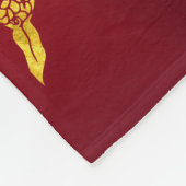 Gouden Chinese Draak met oud Ideogram FB Fleece Deken (Hoek)