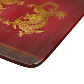 Gouden Chinese Draak met oude Ideogram CB Snijplank (Hoek)