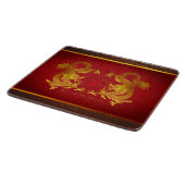 Gouden Chinese Draak met oude Ideogram CB Snijplank (Hoek)