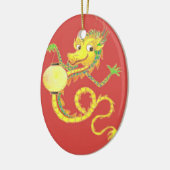 Gouden Chinese Draak Ornament (Links)