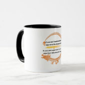 Gouden Chinese Draak Tweetalig Mok (Voorkant links)