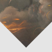 Gouden Chinese Dragon Illustratie Decoupage Tissuepapier (Detail)