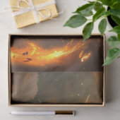 Gouden Chinese Dragon Illustratie Decoupage Tissuepapier (Geschenk)