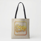 Gouden Chinese Papier-gesneden Ox Jaar 2021 AoTB Tote Bag (Voorkant)