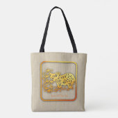 Gouden Chinese Papier-gesneden Ox Jaar 2021 AoTB Tote Bag (Achterkant)