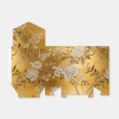Gouden Chinoiserie Floral Favor Box Bedankdoosjes (Uitgevouwen)