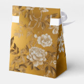 Gouden Chinoiserie Floral Favor Box Bedankdoosjes (Achterkant)
