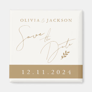 Gouden Chique Save the Date Magnet
