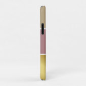Gouden Chopper Roze Strip Metallic monogram Naam Case-Mate iPhone Case (Achterkant/rechts)