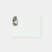 Gouden christelijk kruis post-it® notes (Voorkant)