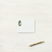 Gouden christelijk kruis post-it® notes (Op bureau)