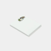 Gouden christelijk kruis post-it® notes (Schuin)