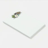 Gouden christelijk kruis post-it® notes (Schuin)