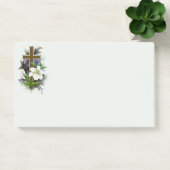 Gouden christelijk kruis post-it® notes (Kantoor)
