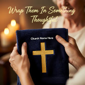 Gouden Christelijke geloofskruis met monogram Bad Handdoek