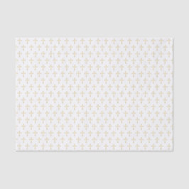 Gouden Christelijke kruisen op wit Tissuepapier