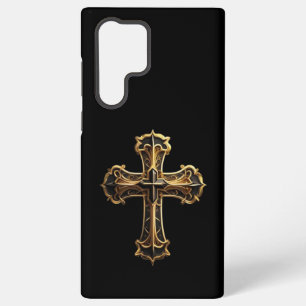 Gouden Christus Kruis 2 Samsung Galaxy Hoesje