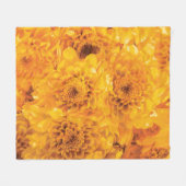 Gouden chrysant boeket deken (Voorkant (Horizontaal))