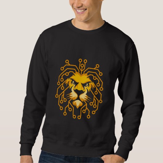 Gouden Circuit Leeuw Sweatshirt (Voorkant)