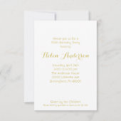 Gouden Cirkel 90e Verjaardagsfeestuitnodiging Kaart (Achterkant)