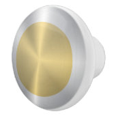 Gouden cirkel met een zilverrand keramische knop (Rechts)