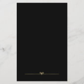 Gouden cirkel, monogram logo flyer (Achterkant)