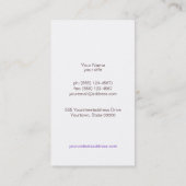 Gouden Cirkel Patroon Lavendel Beauty Salon Visitekaartje (Achterkant)