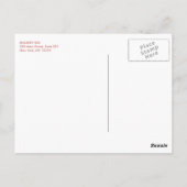 Gouden cirkel patroon roze koraal briefkaart (Achterkant)