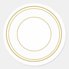 Gouden Cirkel Ronde Decoratieve Sticker