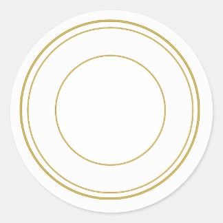 Gouden Cirkel Ronde Decoratieve Sticker