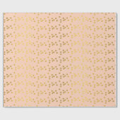 Gouden cirkels met patroon cadeaupapier (Vlak)