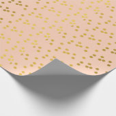 Gouden cirkels met patroon cadeaupapier (Hoek)