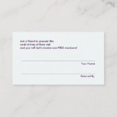 Gouden Cirkels Nagelsalon Manicurist Verwijzing (Achterkant)