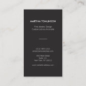 Gouden Cirkels op Black Designer Visitekaartje (Achterkant)