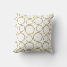 Gouden Cirkels Op Witte Moderne Chic