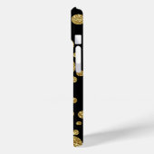 gouden cirkels op zwart Case-Mate iPhone case (Achterkant / Links)