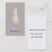 Gouden cirkels Poolse boksemanicurist Visitekaartje (Voorkant / Achterkant)