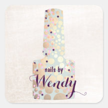 Gouden Cirkels Poolse fles Nail Salon Manicurist