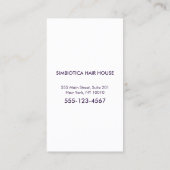 Gouden Cirkels Poolse fles Nail Salon Manicurist Visitekaartje (Achterkant)