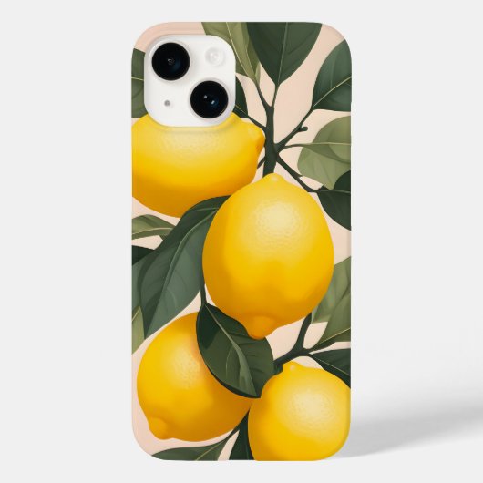 Gouden citroenen op groen Case-Mate iPhone case (Achterkant)