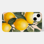 Gouden citroenen op groen Case-Mate iPhone case (Achterkant (horizontaal))