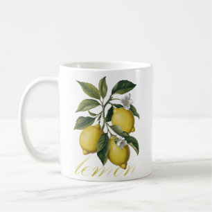 Gouden Citrus Symfonie vintage citroen Koffiemok