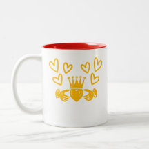 Gouden Claddagh Ring Koffiemok