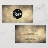 gouden cloud voegt uw logo toe visitekaartje (Voorkant / Achterkant)