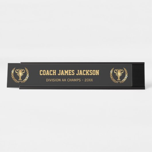 Gouden Coach Bureau Naambordje (Voorkant)