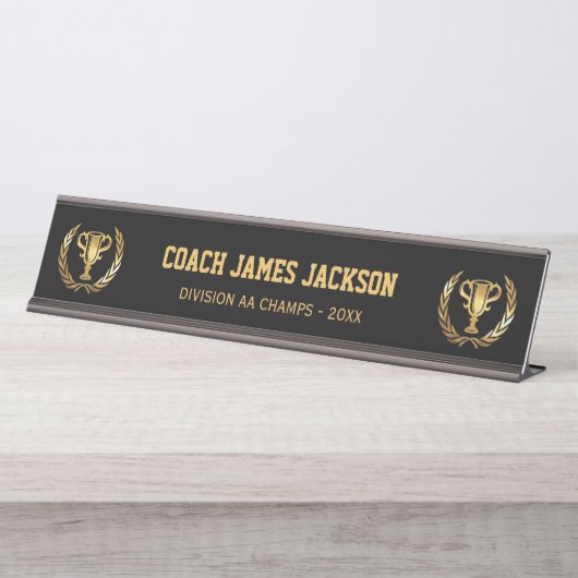 Gouden Coach Bureau Naambordje (Voorkant)