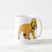 gouden cocker spaniel puppy mok (Voorkant rechts)
