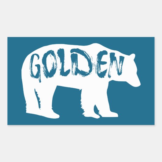 Gouden Colorado Beer Rechthoekige Sticker (Voorkant)